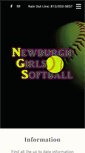 Mobile Screenshot of newburghgirlssoftball.com